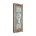 thumbnail image 2 of Trademark Fine Art 'Bath Sign 1' Canvas Art by Art Licensing Studio, 2 of 3