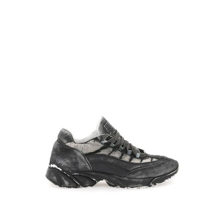 

Mm6 Maison Margiela Used-Effect Leather Sneakers