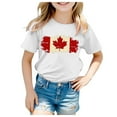 thumbnail image 1 of TZEWGL Cute Shirt For Child Summer Short Sleeve Crewneck Graphic Print Basic Blouse For Toddlers size 8-9T, 1 of 4