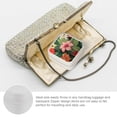 thumbnail image 3 of Chilfamy Flowers Leaves Jewelry Organizer Travel Case for Necklace, Ring, Earring, Gift for Women White, 3 of 5