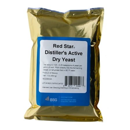 Red Star Distiller's Yeast (DADY), 1 lb. Bulk