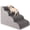 Grey, variant on Excibubblebearbb 3-Tiers Dog Stairs & Ramp Suitable for Beds and Sofas, Pet Stairs of Height Suitable for Small Dogs and Cats