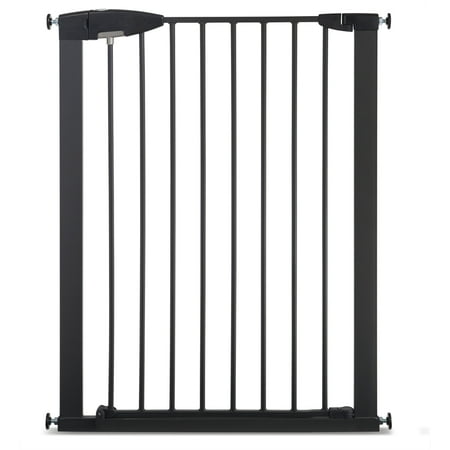 Munchkin® Easy Close XL™ Pressure Mounted Metal Baby Gate for Stairs, Hallways and Doors, Black