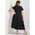 thumbnail image 2 of Avenue Women's Plus Size Lani Tiered Dress, 2 of 2