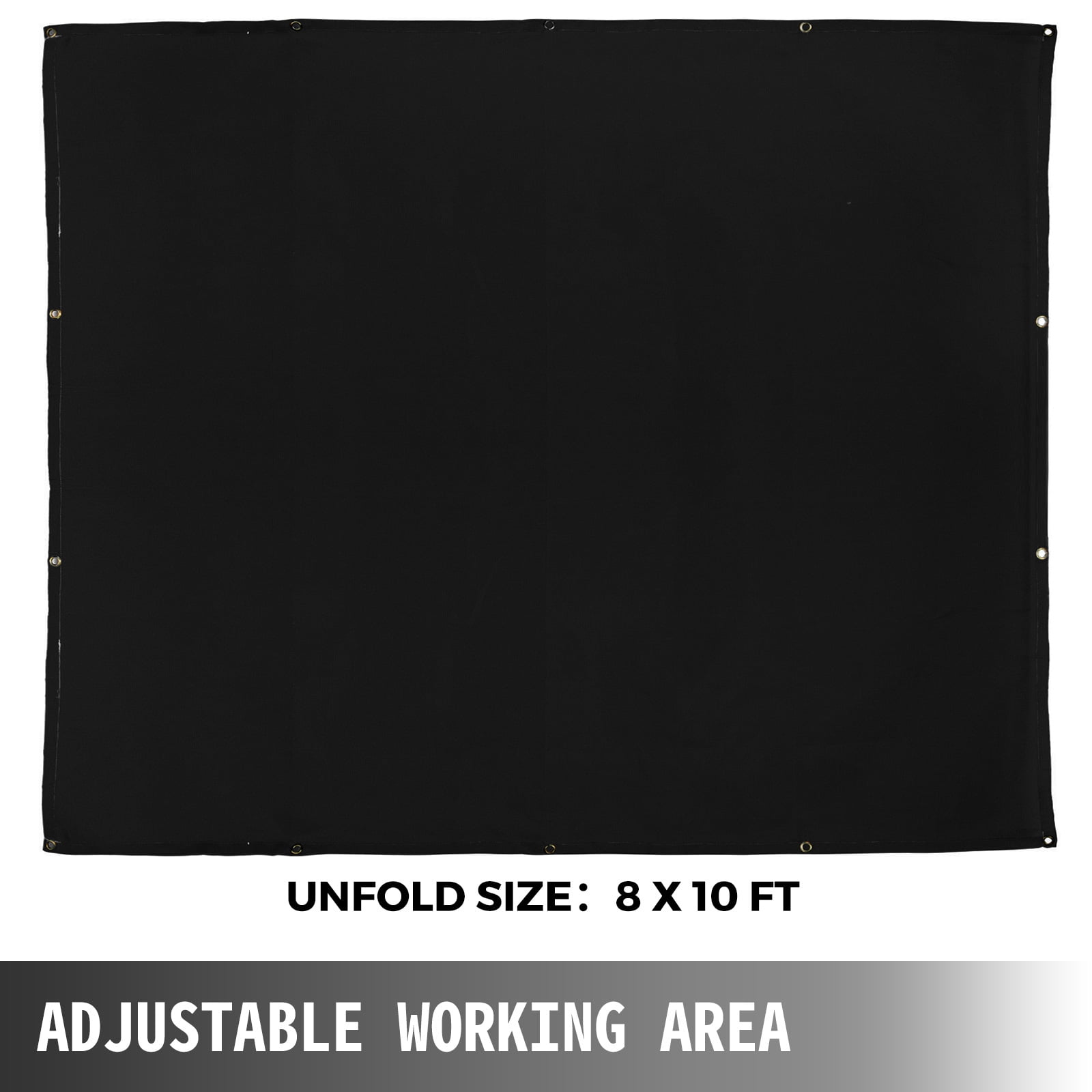 KFFKFF 8 x 10 ft Welding Blanket Black Fiberglass Blanket Portable Fiberglass Fire Retardant Blanket Welding Mat Welding Fireproof Thermal Resistant Insulation with Carry Bag