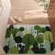 thumbnail image 2 of Felpudo de puerta de entrada | Alfombra de baño de poliéster absorbente antideslizante | Peluche suave y grueso | Alfombra interior Easy Care | Multicolor | 31,5 x 19,7 pulgadas | Hogar Aseo Cocina, 2 of 7