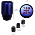 thumbnail image 5 of HUGFEGWE Racing JDM Manual 5 Speed Universal Gear Stick Shift Knob Aluminum Shifter (Blue) AZ824-16271, 5 of 5