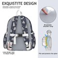 thumbnail image 5 of Siberian Husky Backpack for School,Cute School Bag,Schoolbag with Adjustable Shoulder Straps & Padded Back,13.4"x11"x4.7", 5 of 6