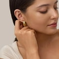 14K Gold Filled Gold Hoop Earrings for Women, S925 Sterling Silver Post