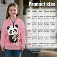 thumbnail image 7 of Uourmeti Cute Panda Bubble Tea Teen Girls Fall Clothes Half Zip Sweatshirt Pullover Sweatshirts Long Sleeve Trendy Comfy Casual Loose Athletic Wear Size 11-12, 7 of 7