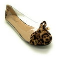 thumbnail image 5 of Animal Prints with Clear Sides Ballerina Flats, 5 of 5