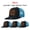 Black and blue, variant on CUSTOM Letter Leather Patch Mesh Baseball Cap Breatheable & Adjustable Unisex, Essential for Outings & Fishing Trips