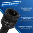thumbnail image 5 of Uxcell 1/2" Drive Impact Hex Bit Socket 11mm Metric CR-MO Steel 6-Point Sockets with Cotter Pin for Power Drill Drivers Adapter, 5 of 7