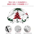 thumbnail image 5 of Kdxio Buffalo Plaid Christmas Trees Print Shower Cap for Women,Elastic and Reusable,Double Waterproof Layers Bathing Hat, 5 of 9