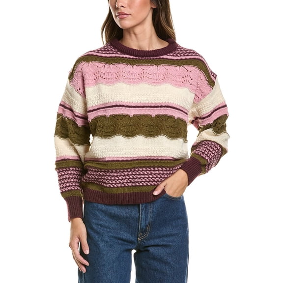 Ichi womens Astra Alpaca-Blend Sweater, xs