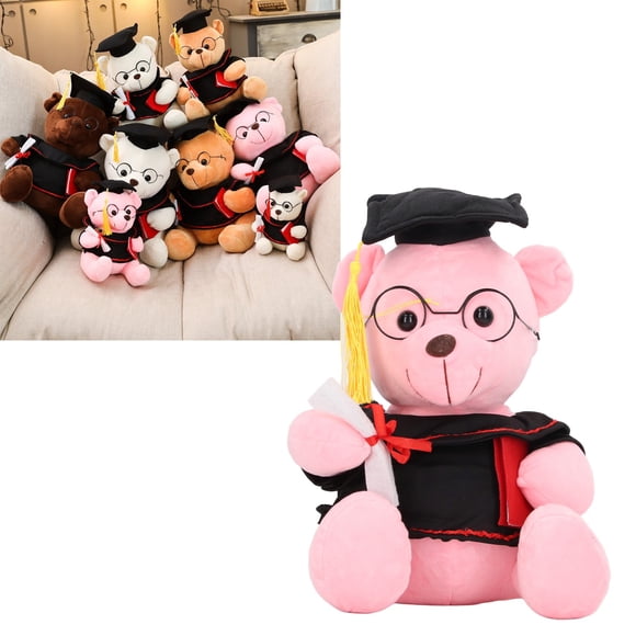 Ourson en Peluche, Poupée Ours Douce Ours en Peluche Diplôme Ours Poupée en Peluche pour Garçons Filles