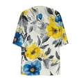 thumbnail image 5 of Ruimatai Women's Floral Cardigan 3/4 Sleeve Lightweight Cover Up Blouse Casual Loose Fit Summer Spring Polyester Top Comfortable Breathable Soft, 5 of 5