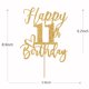 thumbnail image 4 of Cake topper Yotawebery para 11.º cumpleaños, dorado con brillo, 18 x 12 cm, 4 of 7