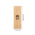 thumbnail image 2 of IFANLANDOR 100pcs Kraft Paper Utensil Sleeve Elegant Design for General Users at Parties, 2 of 6