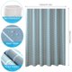thumbnail image 2 of Cortinas de Ducha 120x180cm Cortina de Ducha Engrosada Antimoho Cortina de baño Impermeable con Anillas para Cortina de Ducha Cortina de baño para bañera Baño Rejilla Gris brillar Electrónica, 2 of 5