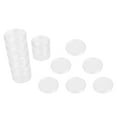 thumbnail image 1 of 7 Days Clear Stackable Pill Box Portable Mini Sealed Pill Organizer Round Medicine Case (White), 1 of 8