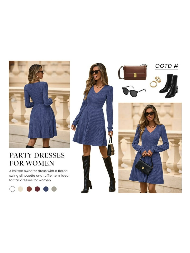 slim fit dress slacks Flared Sweater Skirt