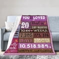 thumbnail image 1 of LHSHID 20th Birthday Gift Throw Blanket Soft Fuzzy Fleece Blanket For Couch Bed Living Room Decoration 40x50in, 1 of 6