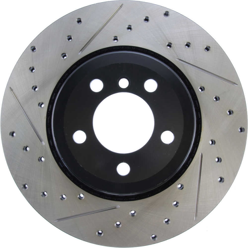 StopTech 127.34065R StopTech Sport Rotors; Drilled And Slotted; Rear Right;13.58 in. Dia.; 2.64 in. Height; Fits select: 2002-2005 BMW 745, 2003-2005 BMW 760
