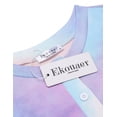 thumbnail image 4 of Ekouaer Pajamas Set for Women Short Sleeve Lounge Set 2 Piece Loungewear PJs Soft Cute Lightweight Sleepwear, 4 of 6