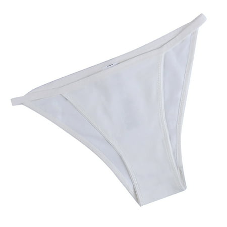 DQRPSEETB Cotton Underwear for Women Plus Size String Bikini Panties Low Waist Underwear High Cut Stretch Ladies Briefs for Valentine s Day Halloween Xmas