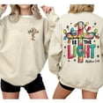 thumbnail image 2 of Be The Light Matthew Christmas Double Sided Sweatshirt, Christian Christmas Sweater, Inspirational Religious Holiday Sweatshirt for Men and Women, 2 of 7