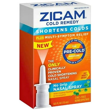 Zicam Cold Remedy No Drip Nasal Spray 0.50 oz (Pack of 2)
