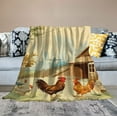 thumbnail image 2 of Nawypu Chicken Blanket Soft Lightweight Rooster Flannel Blanket Cozy Warm Farm Animal Stuff Decor Fuzzy Bedding Plush Throw Blanket Gifts for Chicken Lover Girls Women Adults Bed Travel, 2 of 6