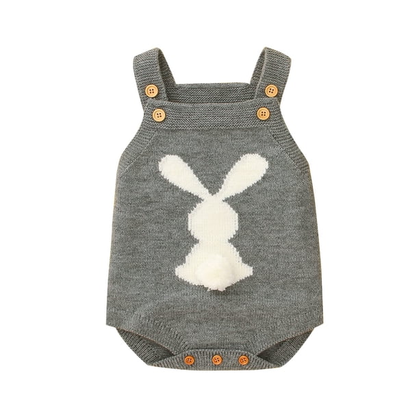 Mameluco de punto Adokioths Baby Bunny sin mangas de 12 a 18 meses