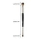thumbnail image 3 of Brocha de maquillaje de doble cabezal para sombras de ojos, de pelo suave, no suelta polvo. Brocha para principiantes, de pelo natural y fácil de usar., 3 of 9