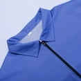 thumbnail image 6 of Men Polo T Shirts Short Sleeve Zipper Tees Shirts Slim Fit Blue T Shirts for Men, 6 of 8