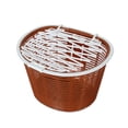 thumbnail image 2 of Rack with Lid Easy to Install Handlebar Bike Basket Front Basket brown, 2 of 9
