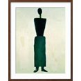 thumbnail image 2 of Art.com Suprematist Female Figure, 1928-32 Giclee Print by Kasimir Malevich, Brown Frame Wall Art, 23" x 29", 2 of 5