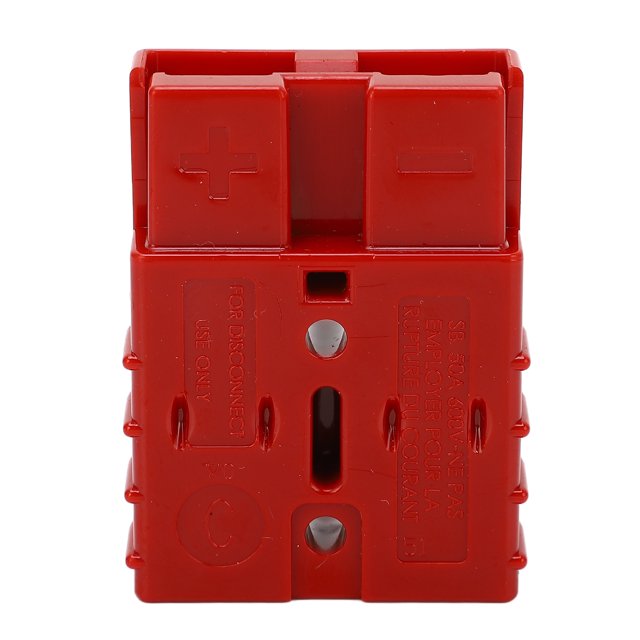 Battery Connector, SB50A 2pcs Terminal Wide Application Electrical Conductivity Power Connector For 6 AWG Cable Grey,Red,Blue