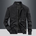 thumbnail image 5 of Maoxin Mens Jacket Men's Stitching Drawstring Hooded Slim Fashion Jacket Coat Outwear Jackets for Men , Black , 2XL, 5 of 8