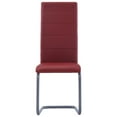 thumbnail image 2 of vidaXL Dining Chair Upholstered Cantilever Dining Side Chair Faux Leather, 2 of 52