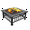 Black1, variant on Spaco 22" Four-legged Folding Iron Fire Pot with Spark Screen, Fire Pit with Heat-resistant Iron Construction for Outdoor Parties, Black