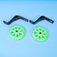 thumbnail image 4 of 2 Pcs Light Flashing Mute Children Bike Auxiliary Wheel Accessories with 12 Inch Bracket (Green), 4 of 9