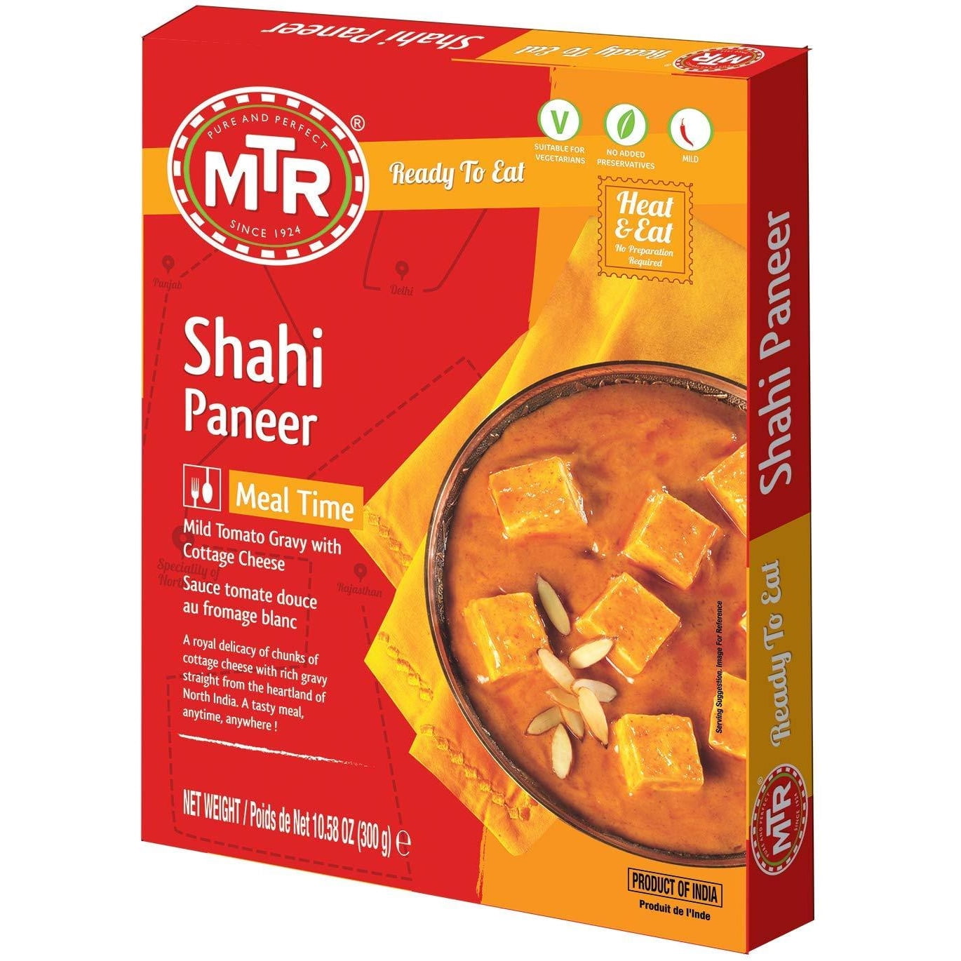 Pack Of 3 MTR Ready To Eat Shahi Paneer 300 Gm (10.58 Oz)