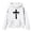 B-White10, variant on JAJAHO Jesus Hoodies For Boys Girls Letter Printed Long Sleeve Kids Sweatshirts Loose Fit Pullover Tops 4-14Y