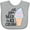 AC-Heather Grey, variant on Inktastic All You Need is Ice Cream with Ice Cream Cone Boys or Girls Baby Bib