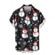 thumbnail image 4 of Blusa y camisa de manga corta con cuello vuelto para hombre, blusa informal de moda con cuello vuelto, blusa estampada de manga corta con botones, blusa de poliéster para hombre, 4 of 6