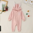 thumbnail image 2 of Easter Outfit Toddler Boy Funny Bunny Letter Embroier Long Sleeve Romper Jumpsuit Girls Outfits for Baby 12-18 Months, 2 of 7