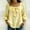 372#Yellow, variant on 2026 Summer Cotton Linen Shirt for Women Square Neck Tie Front Bow 3/4 Sleeve Casual Blouse Tops White 2XL