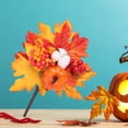 thumbnail image 4 of Hojas de arce artificiales de plástico, enredadera otoñal con guirnalda de calabazas. mi, 4 of 7